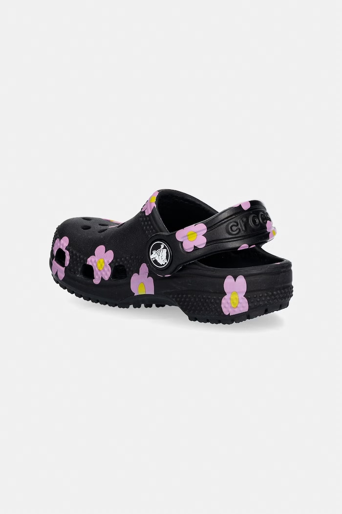 Dievča Crocs detské sandále CLASSIC FLOWER CLOG T 212671.CROCS.CLASSIC.FL čierna