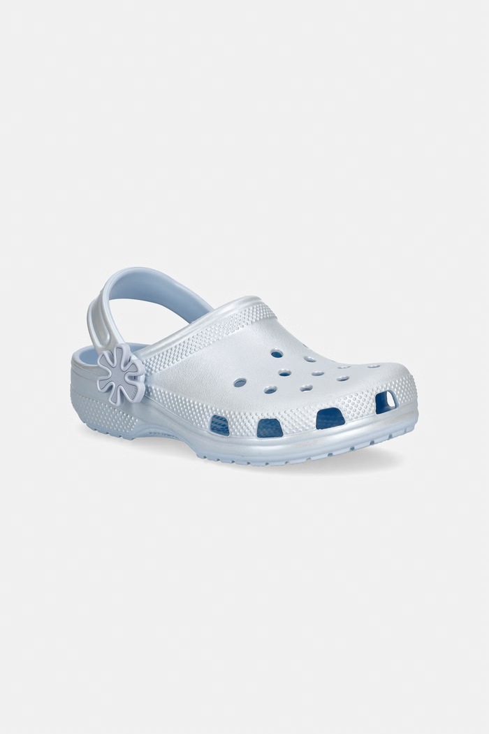 Παιδικές παντόφλες Crocs CLASSIC PEARL SHINE CLOG K μπλε 212814.CROCS.CLASSIC.PE