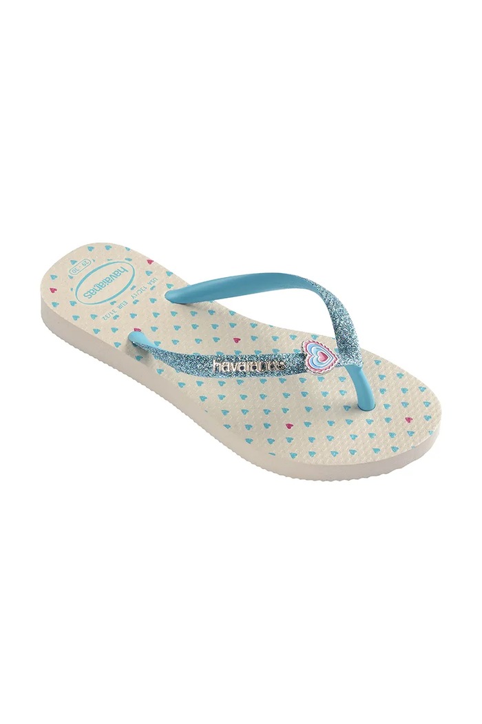 DÍVKA Havaianas pantofle dětské KIDS SLIM GLITTER II 4146976.PPY2 béžová