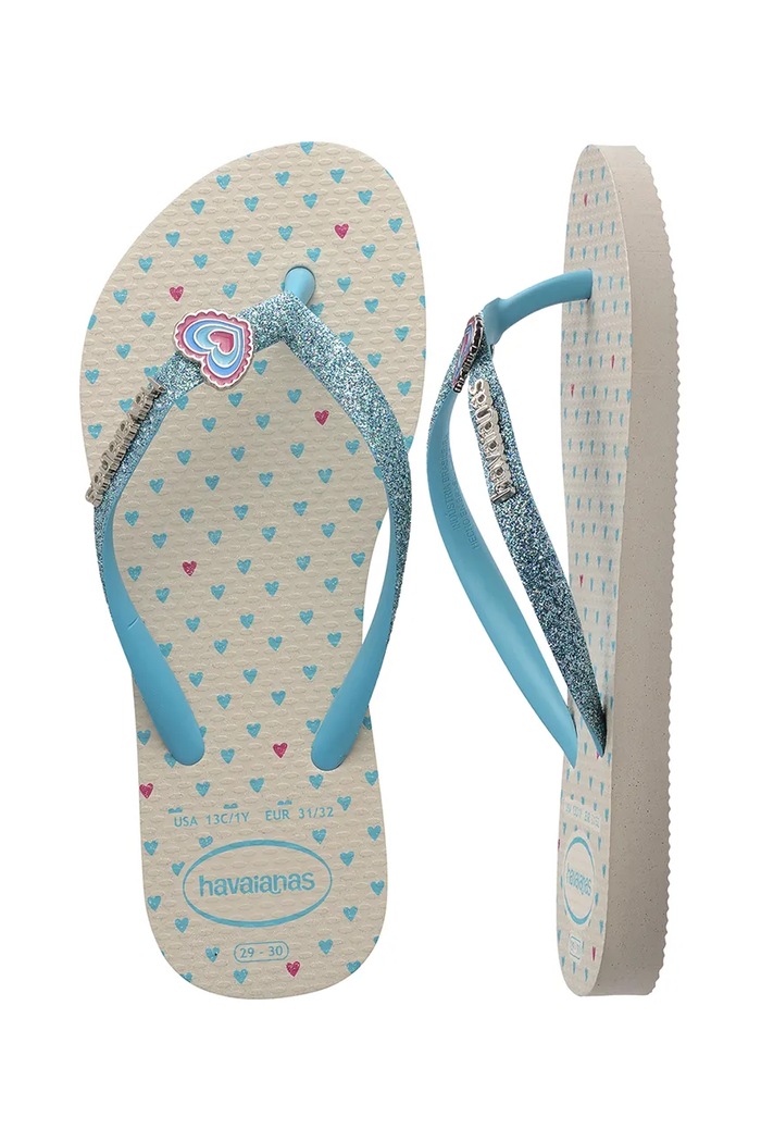 Havaianas pantofle dětské KIDS SLIM GLITTER II 4146976.PPY2 béžová