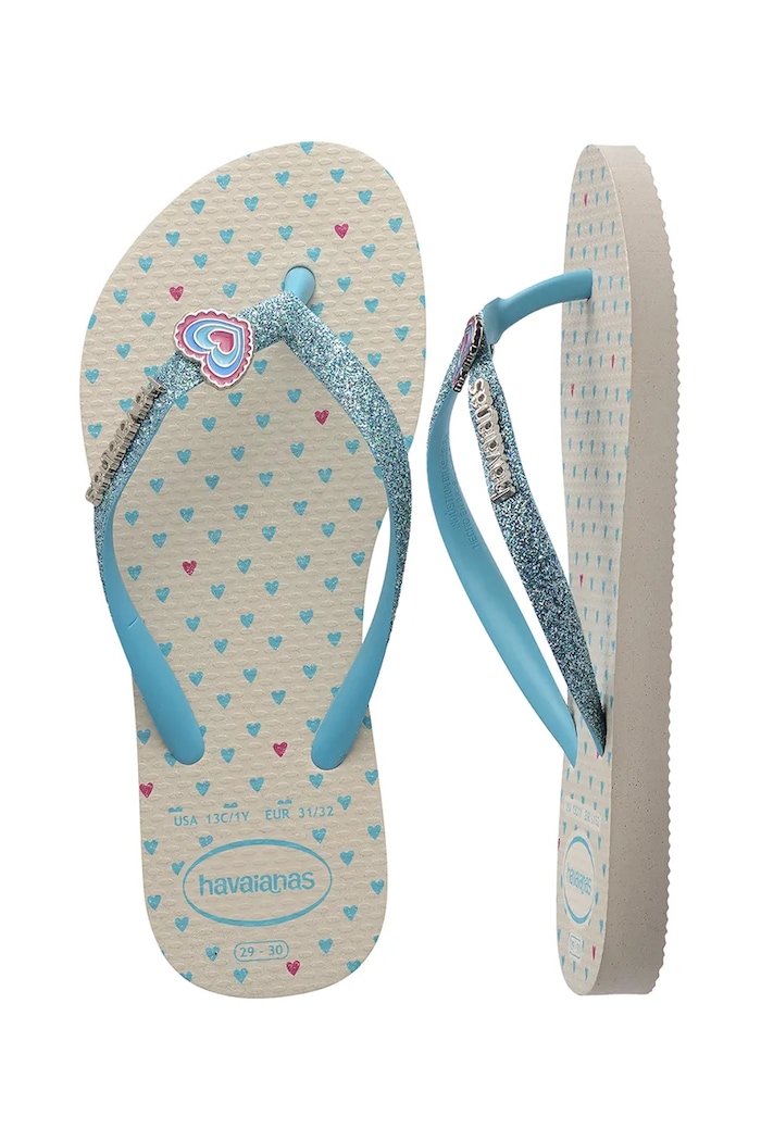 Havaianas pantofle dětské KIDS SLIM GLITTER II 4146976.PPY2 béžová