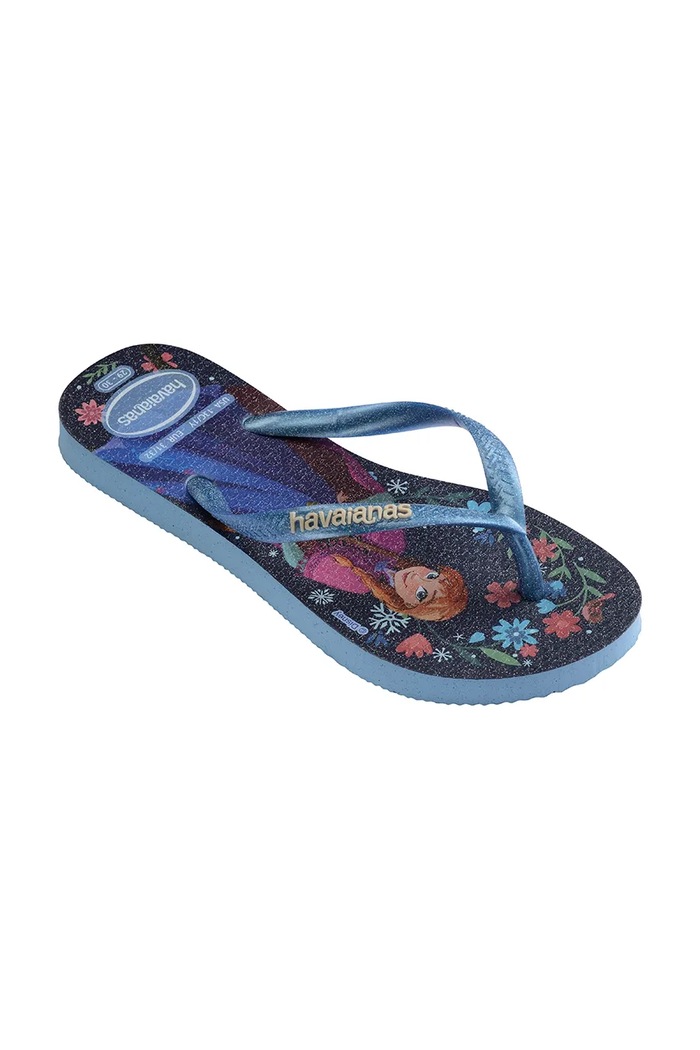 Dievča Havaianas detské šľapky KIDS SLIM PRINCESS 4123328.PPY2 tmavomodrá