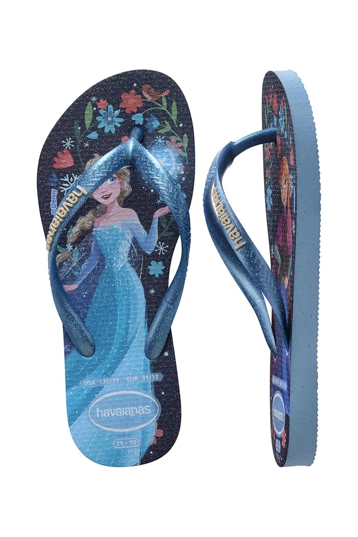 Havaianas detské šľapky KIDS SLIM PRINCESS 4123328.PPY2 tmavomodrá