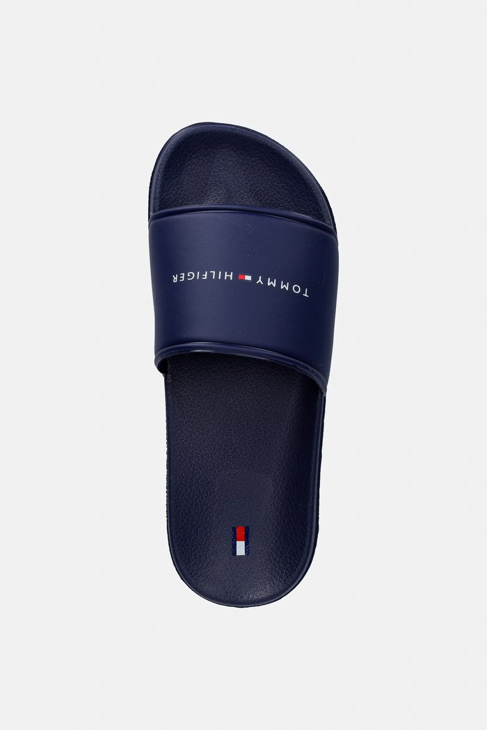 Tommy Hilfiger detské šľapky tmavomodrá T3X0.34403
