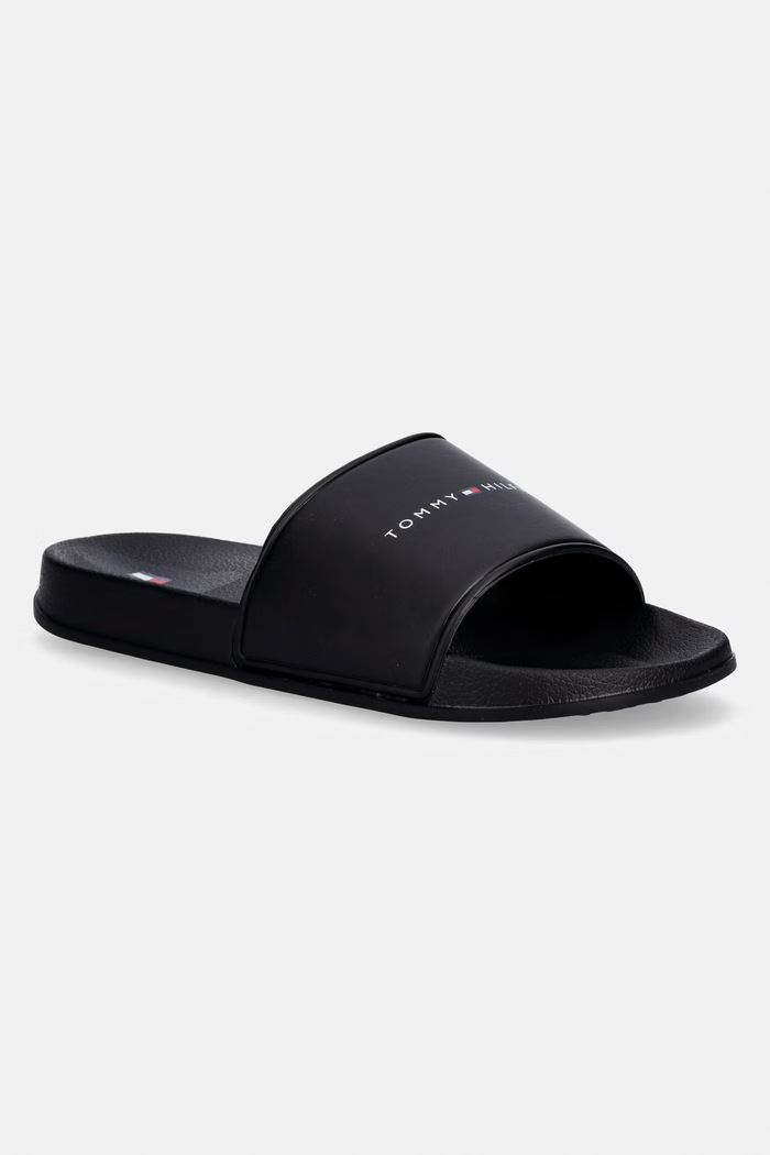 Tommy Hilfiger detské šľapky čierna T3X0.34403