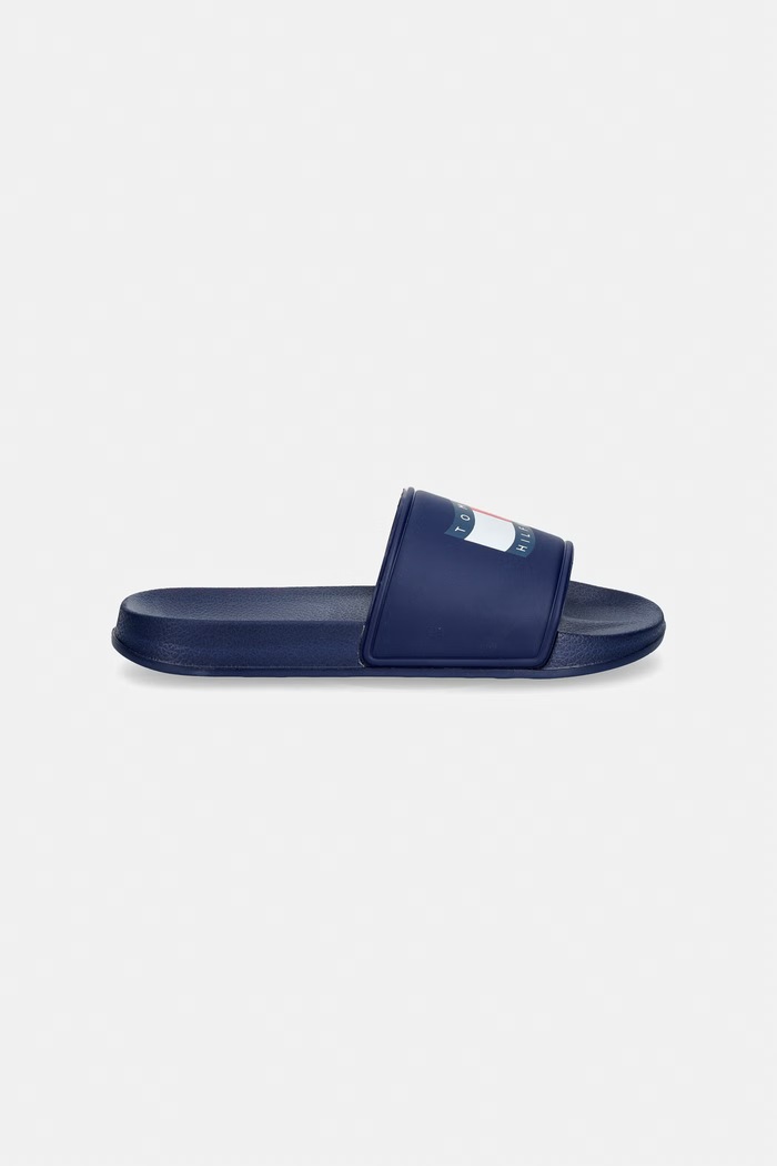 Tommy Hilfiger detské šľapky T3X0.34404 tmavomodrá SS26