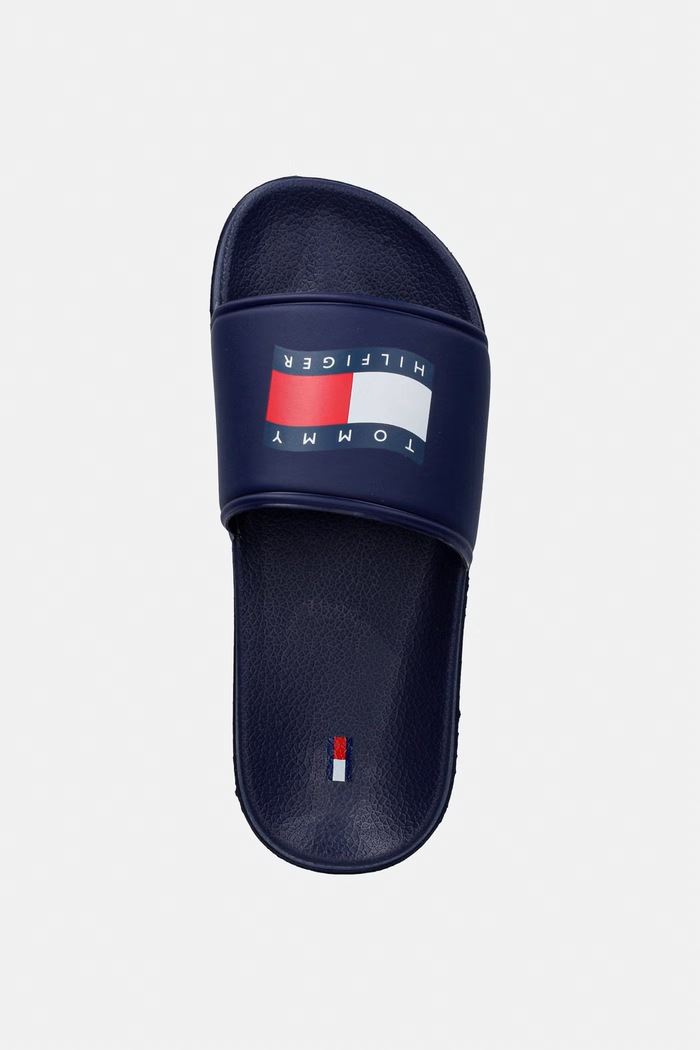 Tommy Hilfiger detské šľapky tmavomodrá T3X0.34404