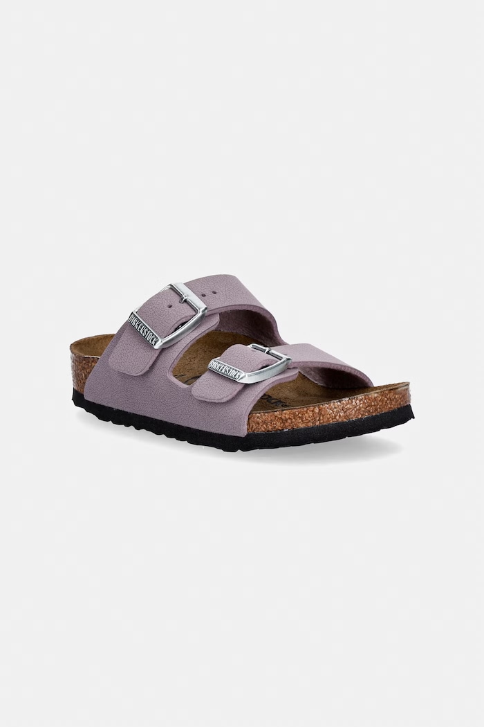 Birkenstock klapki dziecięce imitacja skóry licowej fioletowy 1031437.26.35
