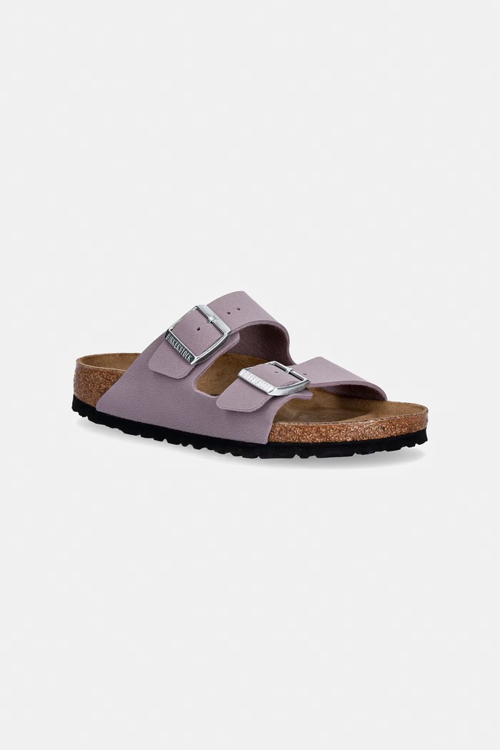 Birkenstock klapki dziecięce imitacja skóry licowej fioletowy 1031437.36.39