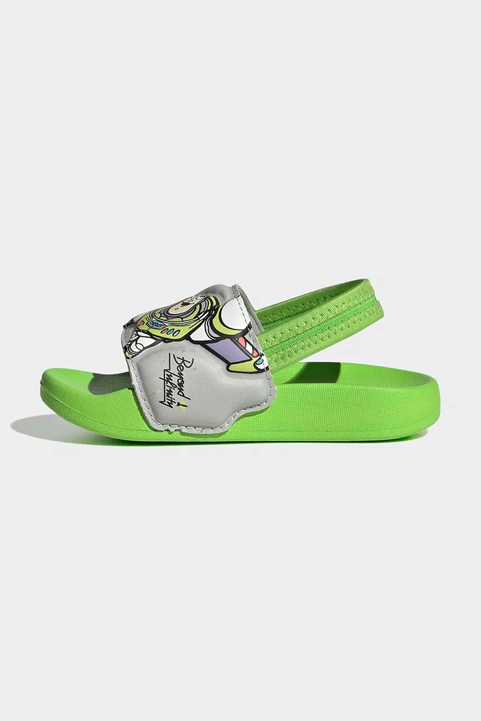 Detské šľapky adidas ADILETTE ESTRAP BUZZ zelená JQ4369