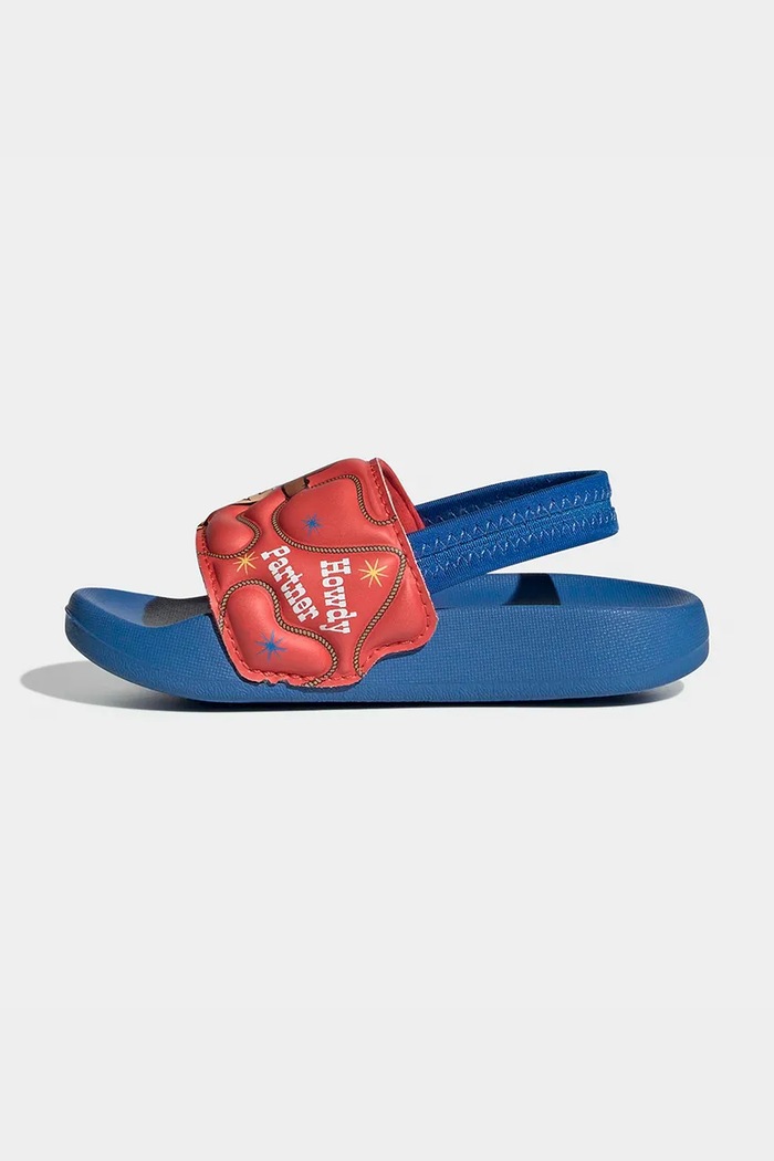 Detské šľapky adidas ADILETTE ESTRAP WOODY modrá JQ4390