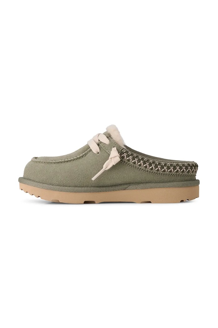 Papuče detské semišové TASMAN MULE UGG 1175213K zelená