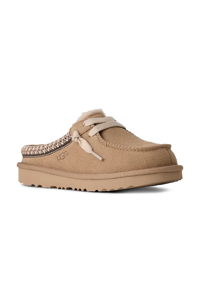 Detské semišové papuče UGG TASMAN MULE 1175213K béžová SS26