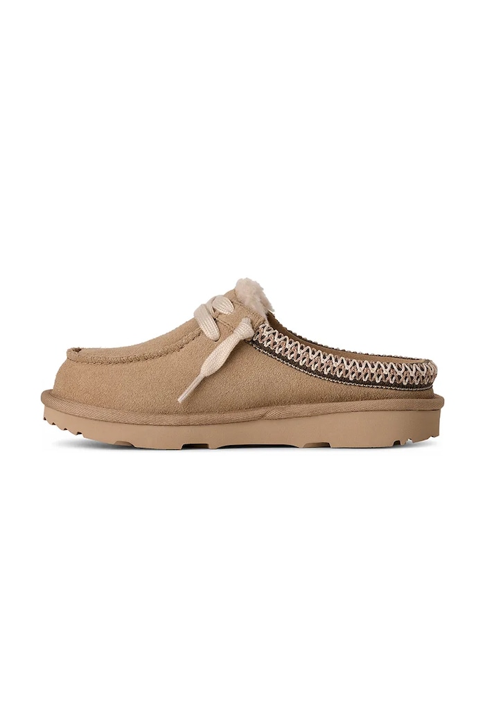 Detské semišové papuče UGG TASMAN MULE béžová 1175213K