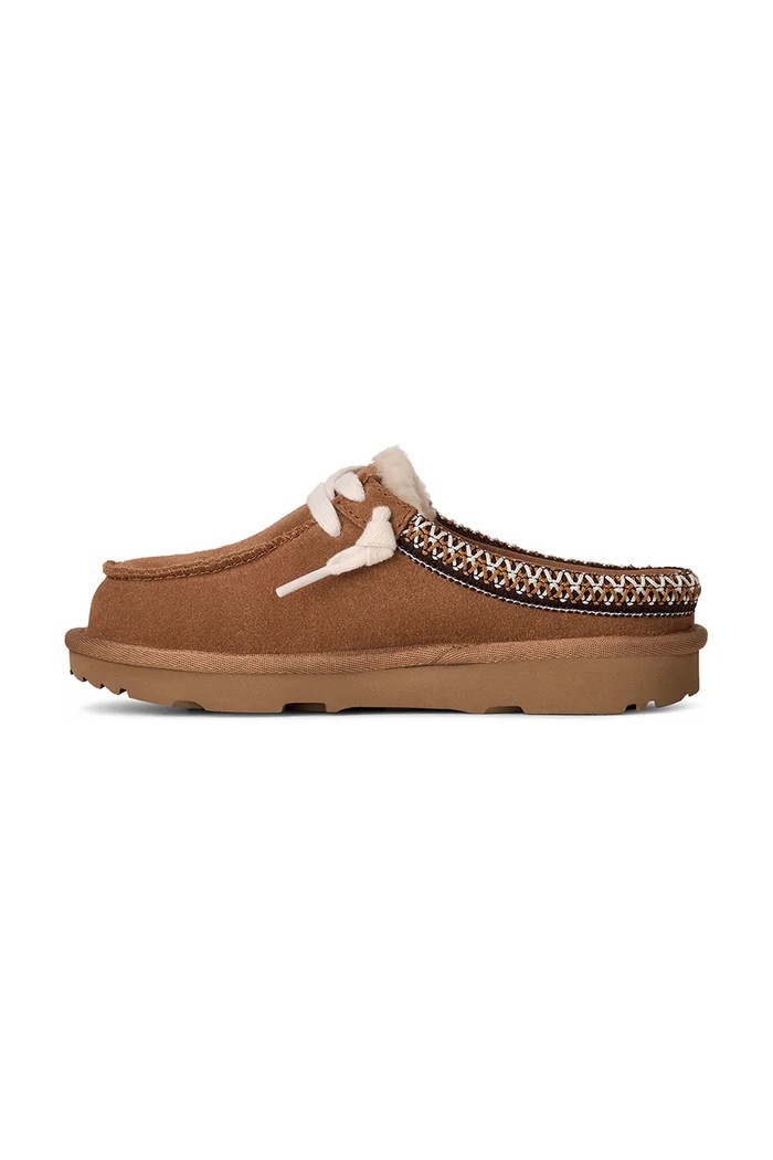 Detské semišové papuče UGG TASMAN MULE hnedá 1175213K