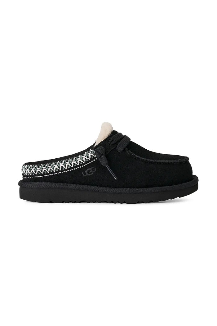 UGG Papuče detské semišové TASMAN MULE čierna 1175213K