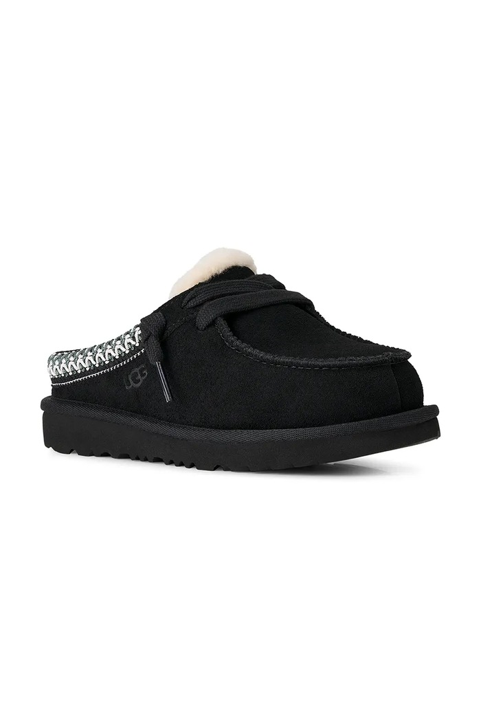 UGG Papuče detské semišové TASMAN MULE 1175213K čierna SS26