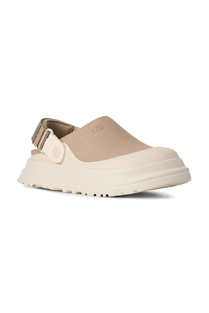 UGG Papuci pentru copii GOLDENGLOW CANVAS CLOG 1175092K bej SS26