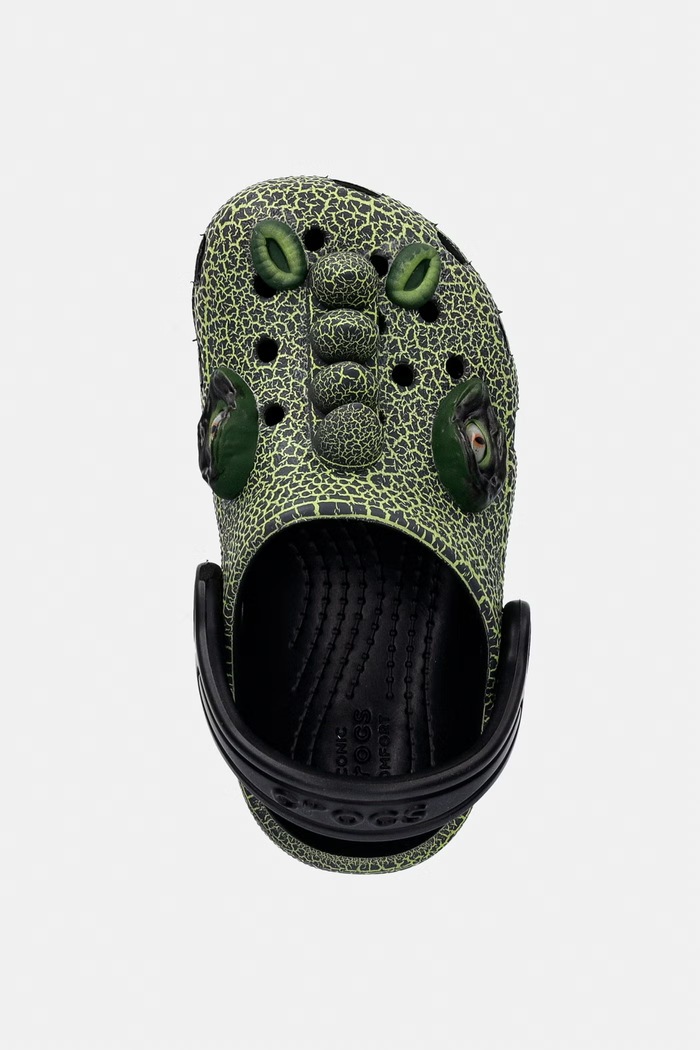 Crocs șlapi copii CLASSIC IAM SCARY DINO CLOG T KIDS verde 211372.CROCS.CLASSIC.IA