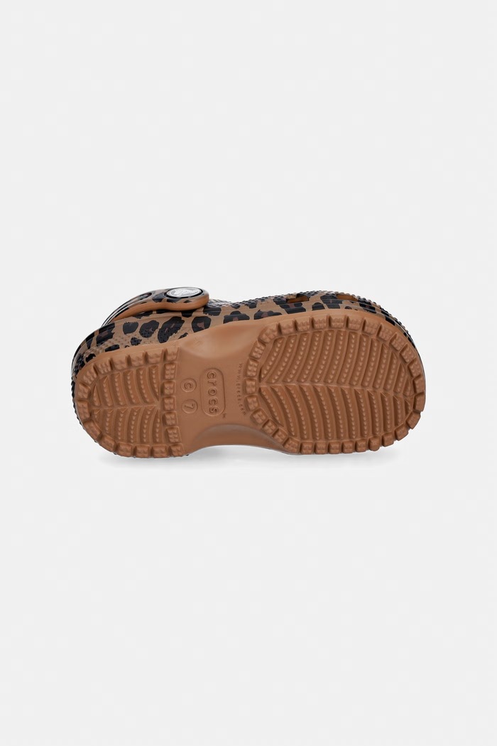 Detské šľapky Crocs CLASSIC ANIMAL CLOG T 211882.CROCS.CLASSIC.AN hnedá