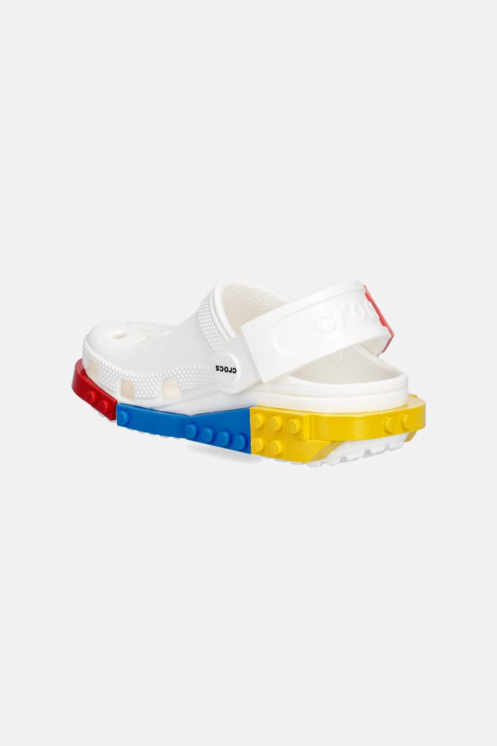 Chłopiec Crocs klapki dziecięce 4LW SYSTEM CLOG K 211874.CROCS.4LW.SYSTEM biały