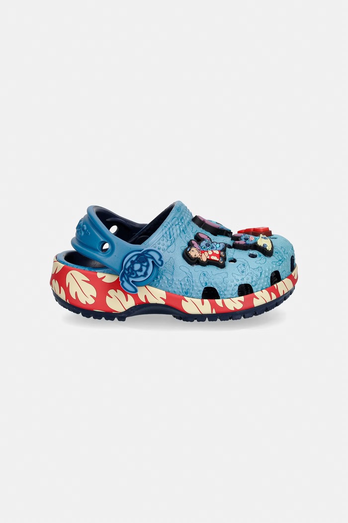 Chłopiec Crocs klapki dziecięce CLASSIC STITCH 213008.CROCS.CLASSIC.ST niebieski