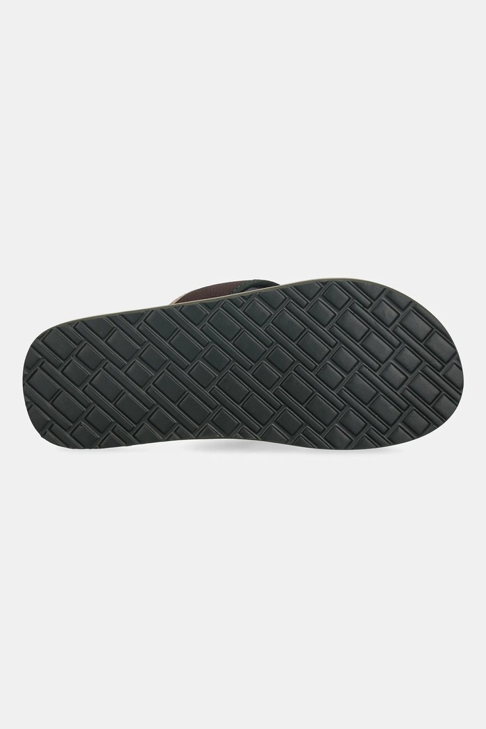Žabky Tommy Hilfiger TUMBLE BEACH SANDAL FM0FM05710 hnědá