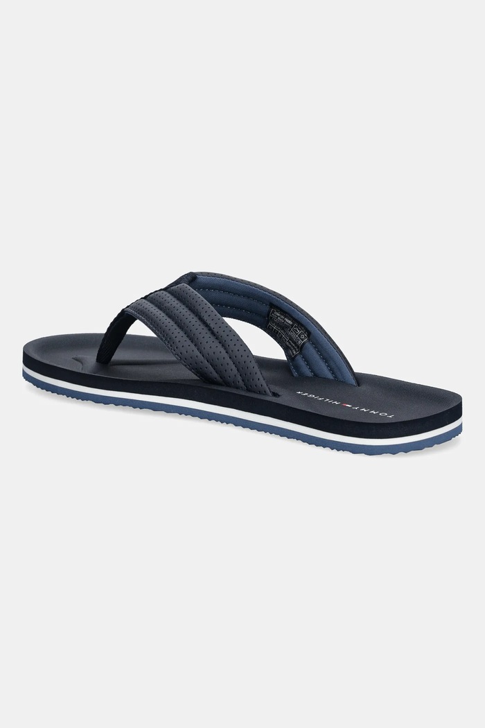 Boty Žabky Tommy Hilfiger COMFORT PADDED PERF BEACH SANDAL FM0FM05712 námořnická modř