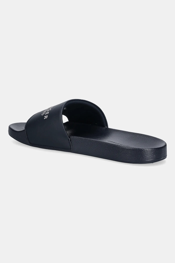 Obuwie Tommy Hilfiger klapki RAISED POOL SLIDE FM0FM05761 granatowy
