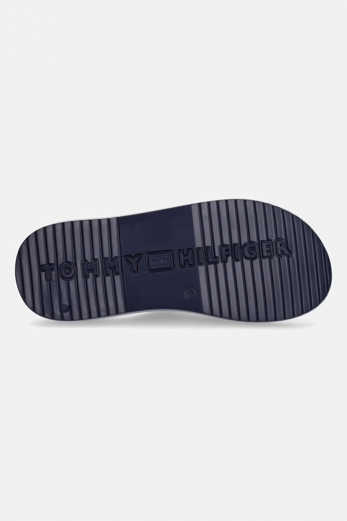 Pánske šľapky Tommy Hilfiger LIGHT ADJUSTABLE POOL SLIDER FM0FM05757 tmavomodrá