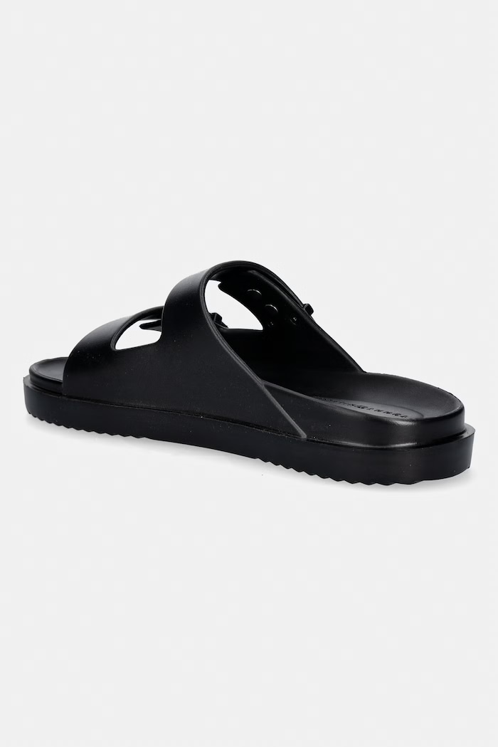 Încălțăminte Tommy Hilfiger papuci pentru piscină pentru bărbați LIGHT ADJUSTABLE POOL SLIDER FM0FM05757 negru