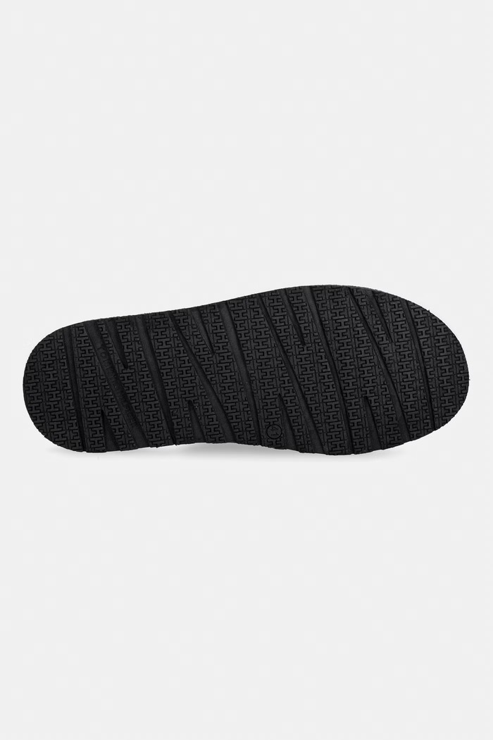 Tommy Hilfiger klapki męskie skórzane CORE HILFIGER LTH CRISS C SANDAL FM0FM05783 czarny