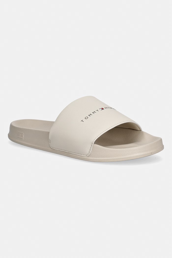 Tommy Hilfiger šľapky pánske CORE TOMMY HILFIGER POOL SLIDE béžová FM0FM05799