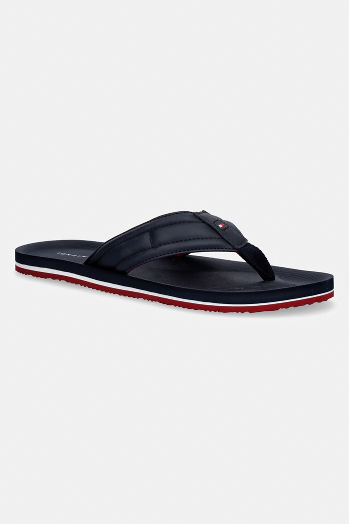 Tommy Hilfiger șlapi pentru bărbați HILFIGER PADDED BEACH SANDAL bleumarin FM0FM05801