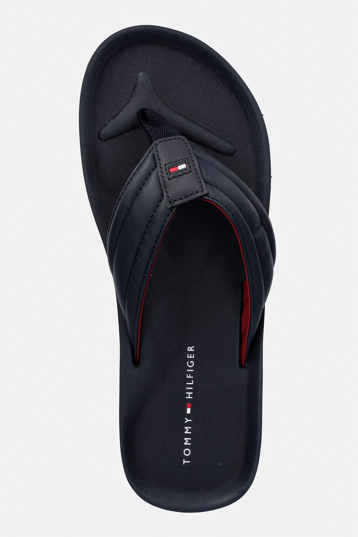 Tommy Hilfiger șlapi pentru bărbați HILFIGER PADDED BEACH SANDAL bleumarin FM0FM05801