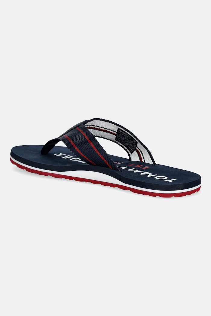 Obuwie Tommy Hilfiger japonki męskie SPORTY HILFIGER BEACH SANDAL FM0FM05805 granatowy