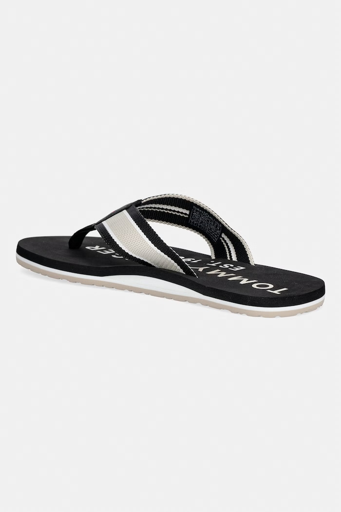 Obuwie Tommy Hilfiger japonki męskie SPORTY HILFIGER BEACH SANDAL FM0FM05805 czarny