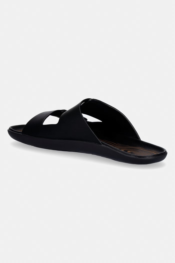 Obuv Vivobarefoot šľapky pánske kožené SENSUS YIN SLIDE 309564 čierna