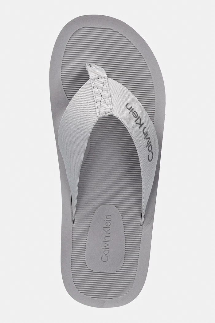 Calvin Klein japonke moške CITY THONG SLIDE siva HM0HM02106