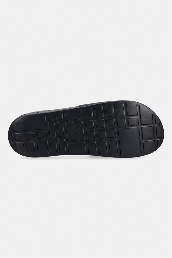 Calvin Klein klapki z odkrytymi palcami męskie ESS SLIDE MONOBRAND CV HM0HM02107 granatowy