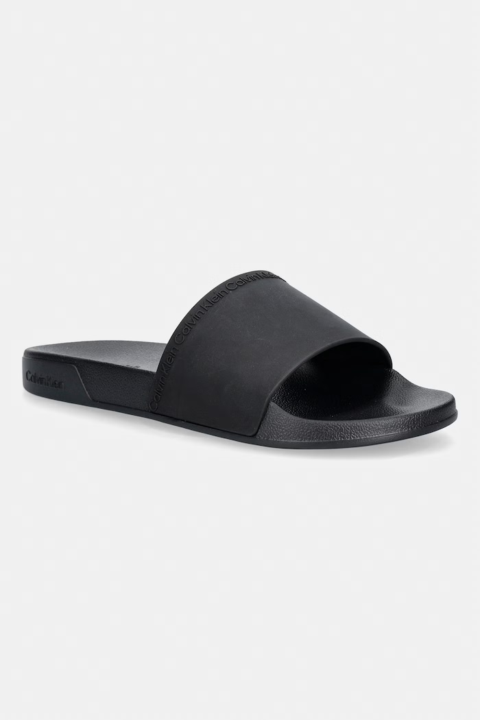Calvin Klein klapki męskie ESS SLIDE INSTITUTIONAL CV czarny HM0HM02108