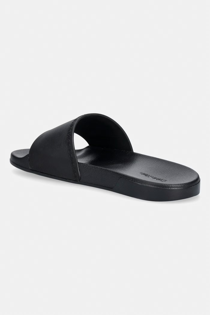 Obuwie Calvin Klein klapki męskie ESS SLIDE INSTITUTIONAL CV HM0HM02108 czarny