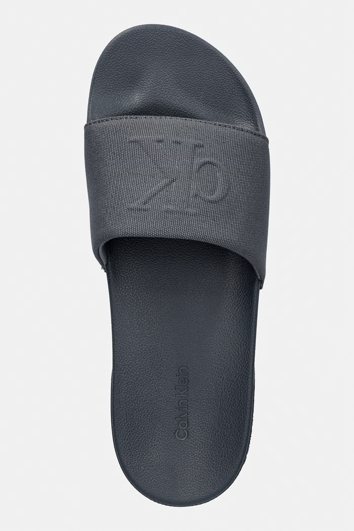 Calvin Klein papuci pentru bărbați ESS SLIDE HF MONOGRAM CV gri HM0HM02109