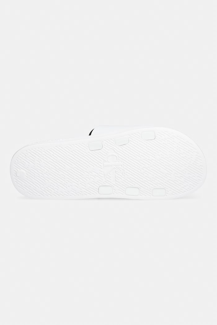 Calvin Klein papuci pentru bărbați ESS SLIDE RUBBER NEOPRENE HM0HM02229 alb