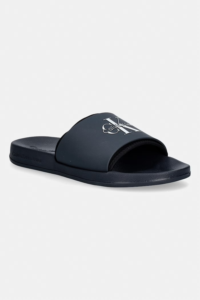 Calvin Klein papuci pentru bărbați ESS SLIDE RUBBER NEOPRENE bleumarin HM0HM02229