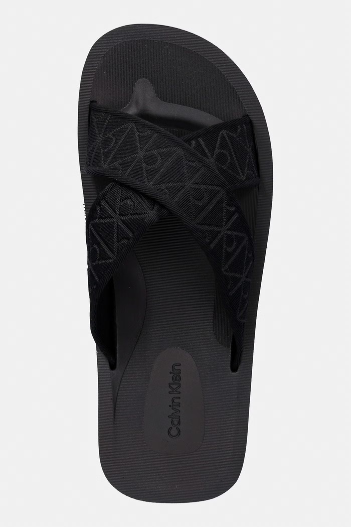 Calvin Klein papuci pentru bărbați ESS DIECUT XCROSS WB AOP negru HM0HM02093