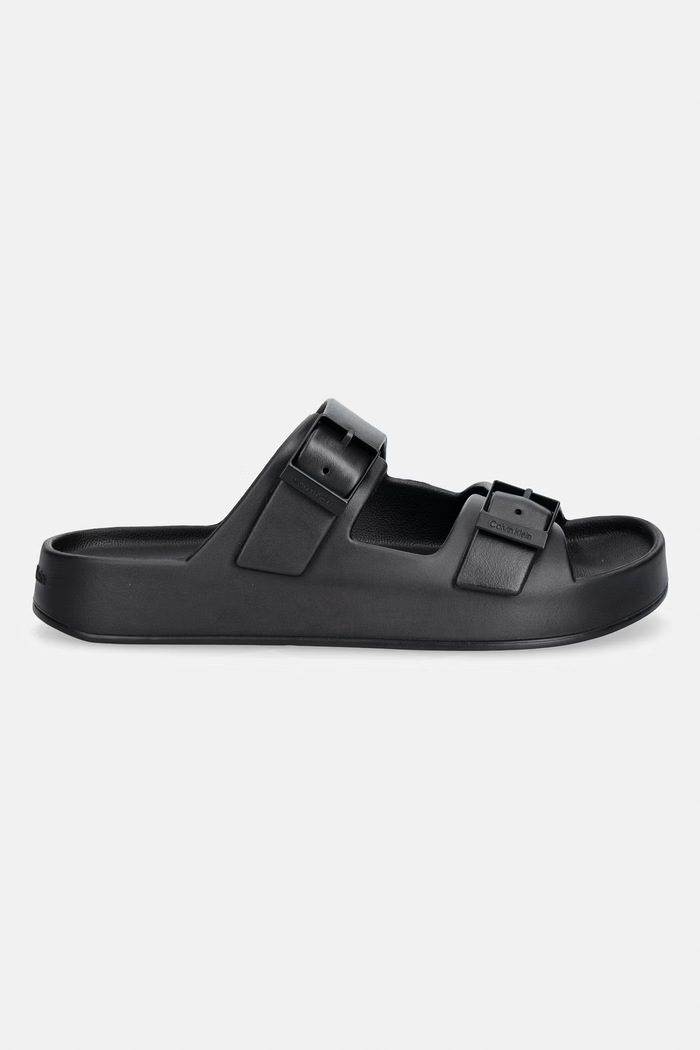 Calvin Klein natikači moški ERGON EVA DOUBLE BAR SANDAL HM0HM02116 črna SS26