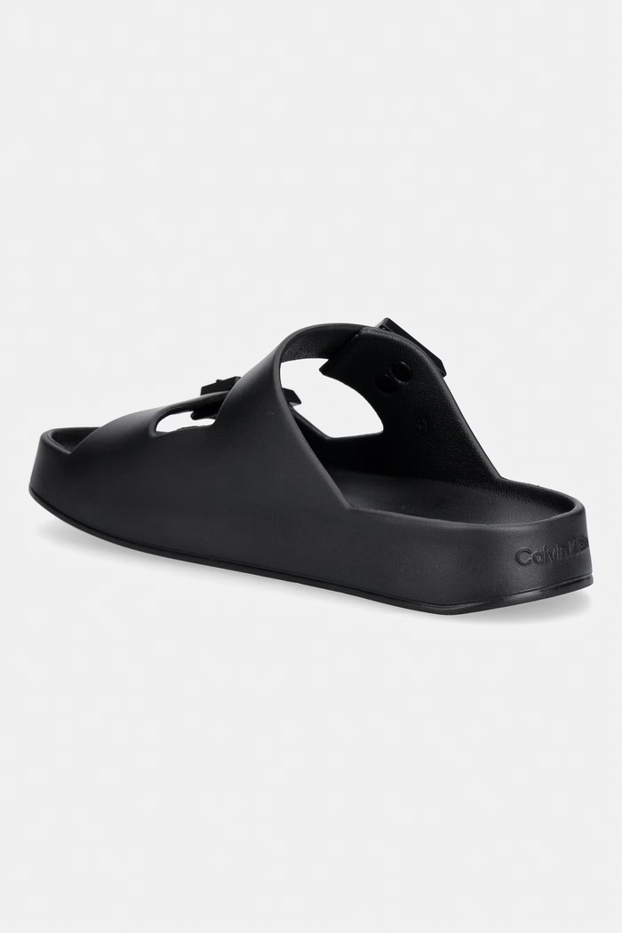 Obutev Calvin Klein natikači moški ERGON EVA DOUBLE BAR SANDAL HM0HM02116 črna