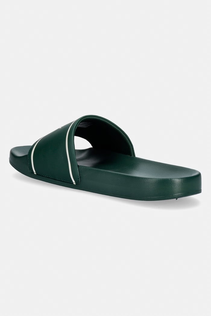 Obuwie Tommy Jeans klapki basenowe męskie TJM SUMMER SANDAL 26.2 EM0EM01723 zielony