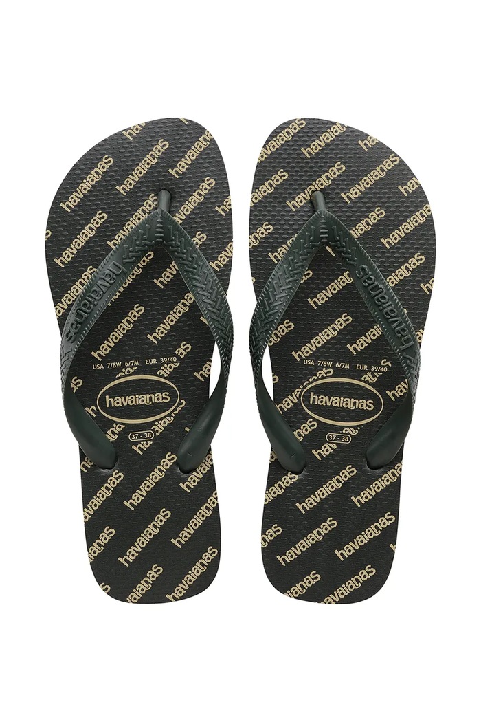 Havaianas klapki TOP LOGOMANIA ESSENTIAL BALLET zielony 4149891.4896